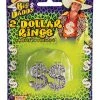 Forum Novelties, Inc Dollar Sign Pimp Rings (2-Pack) -HALLOWEEN COSTUMES Sales pimps dollar sign rings