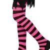 Smiffys Child Pink And Black Striped Tights 1 Smiffys Child Pink And Black Striped Tights -HALLOWEEN COSTUMES Sales pink and black striped girls tights