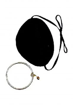 Forum Novelties, Inc Satin Pirate Eye Patch W/Earring