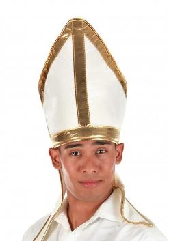 Elope White Pope Plush Hat