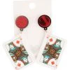 Anarchy Street Queen Of Hearts Drop Earrings -HALLOWEEN COSTUMES Sales queen of hearts lucite drop earrings