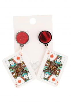 Anarchy Street Queen Of Hearts Drop Earrings