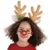 Amscan Reindeer Nose & Antlers Costume Accessory Kit 2 Amscan Reindeer Nose & Antlers Costume Accessory Kit -HALLOWEEN COSTUMES Sales reindeer nose and antlers kit