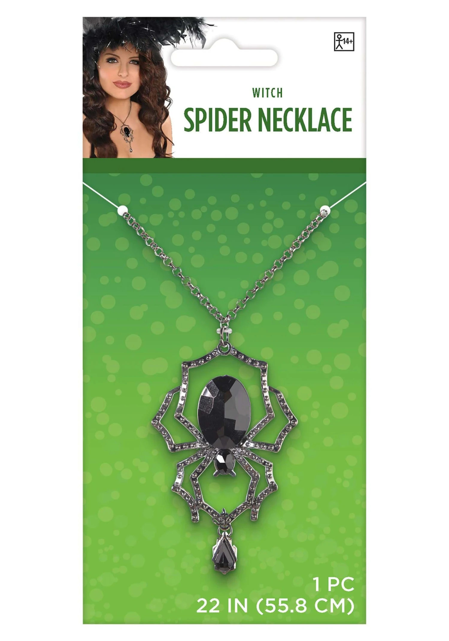 Amscan Witch Spider Necklace Accessory 3 Amscan Witch Spider Necklace Accessory