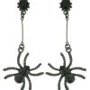 Western Fashion Spider Rhinestone Earrings -HALLOWEEN COSTUMES Sales spider rhinestone earrings