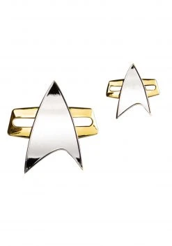 Quantam Mechanix Star Trek Voyager Magnetic Communicator Badge