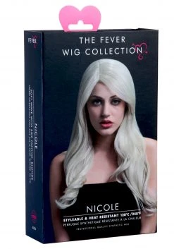 Smiffys Styleable Fever Nicole Blonde Wig -HALLOWEEN COSTUMES Sales styleable fever nicole blonde wig front