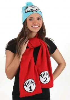Nanjing Sylva International Trading Co. Ltd Thing 1 & 2 Winter Hat & Scarf Kit For Adults