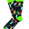DM Merchandising The Two Left Feet Lotsa Christmas Lights Adult Socks -HALLOWEEN COSTUMES Sales two left feet lotsa christmas lights adult socks