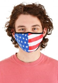 Scratch Tracks Protective Uncle Sam Fabric Face Covering Mask