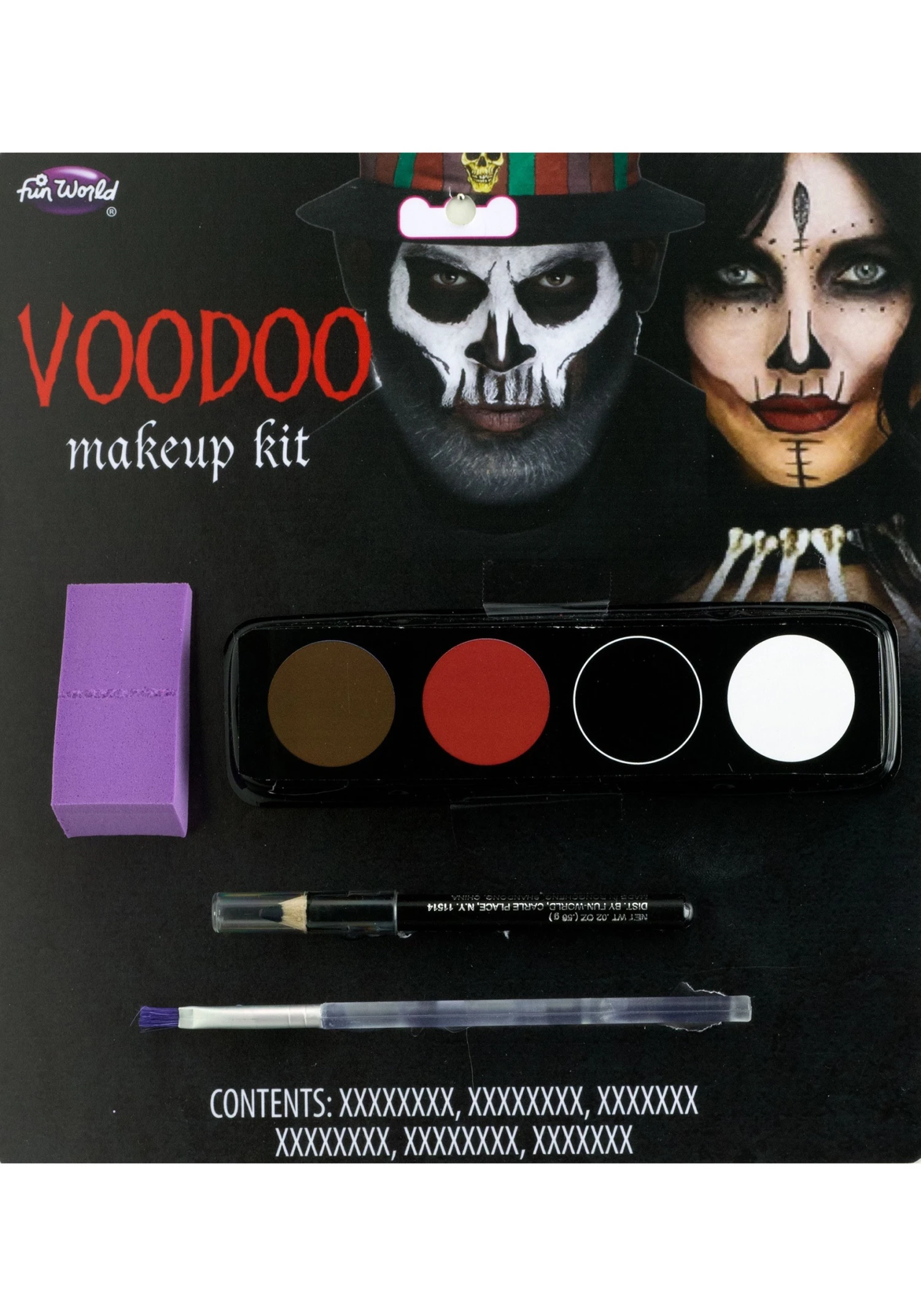 Fun World Voodoo Makeup Kit 3 Fun World Voodoo Makeup Kit