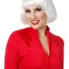 Charades White Bob Wig -HALLOWEEN COSTUMES Sales white bob wig
