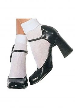 Leg Avenue White Ankle Socks