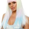 Leg Avenue Women's Black Light Pastel Rainbow Wig -HALLOWEEN COSTUMES Sales womens black light pastel rainbow wig