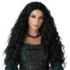 California Costume Collection Black Renaissance Wig For Women -HALLOWEEN COSTUMES Sales womens black renaissance wig