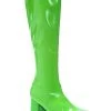 Ellie Women's Green Gogo Boots -HALLOWEEN COSTUMES Sales womens green gogo boots