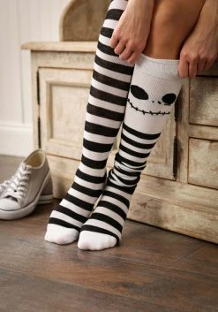 Bioworld Merchandising / Independent Sales Nightmare Before Christmas Jack Skellington Thigh High Womens Socks