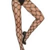 Elegant Moments Seamless Diamond Lace Pattern Women's Tights -HALLOWEEN COSTUMES Sales womens seamless diamond lace pattern tights
