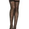 Music Legs Sheer Spiderweb Thigh Highs For Women -HALLOWEEN COSTUMES Sales womens sheer spiderweb thigh highs