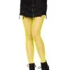 Leg Avenue Yellow Nylon Fishnets For Women -HALLOWEEN COSTUMES Sales womens yellow nylon fishnets